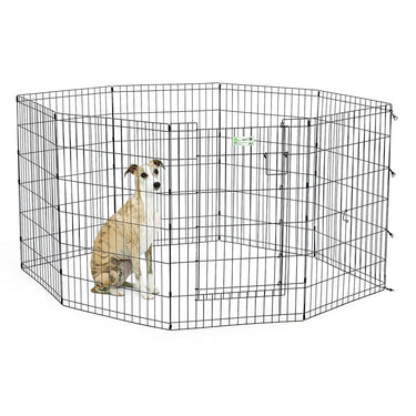 36″ Black Exercise Pen with Full MAX Lock Door